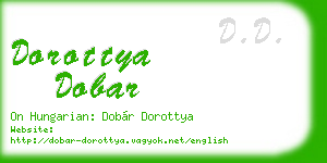 dorottya dobar business card