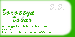 dorottya dobar business card